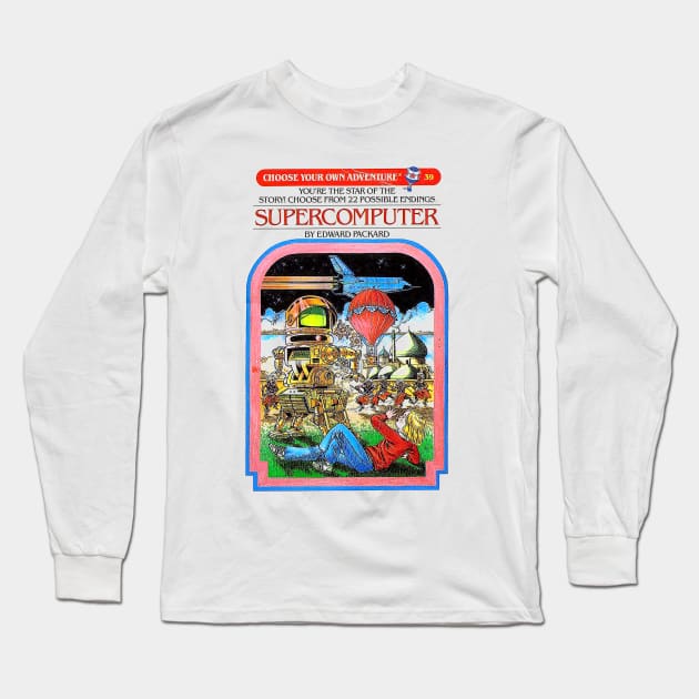 SuperComputer Long Sleeve T-Shirt by Oskyposters